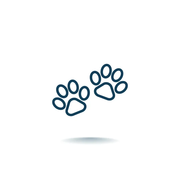 Animal paws icon — Stock Vector