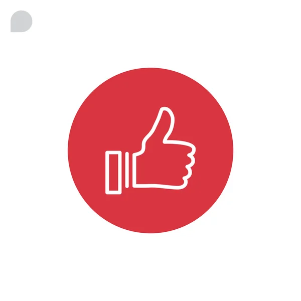 Thumb up, ok icon — Stock Vector