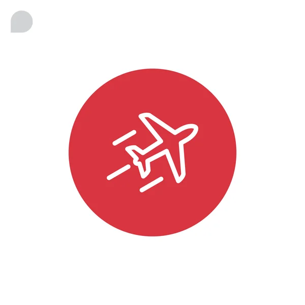 Flugzeug-Symbol, Illustration — Stockvektor