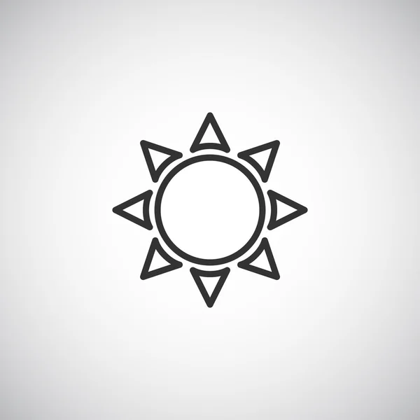 Дизайн значка Солнца — стоковый вектор