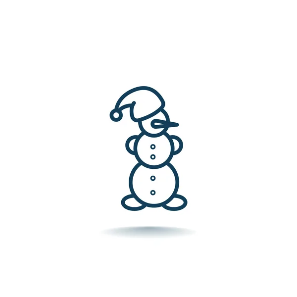 Дизайн значок сніговика — стоковий вектор