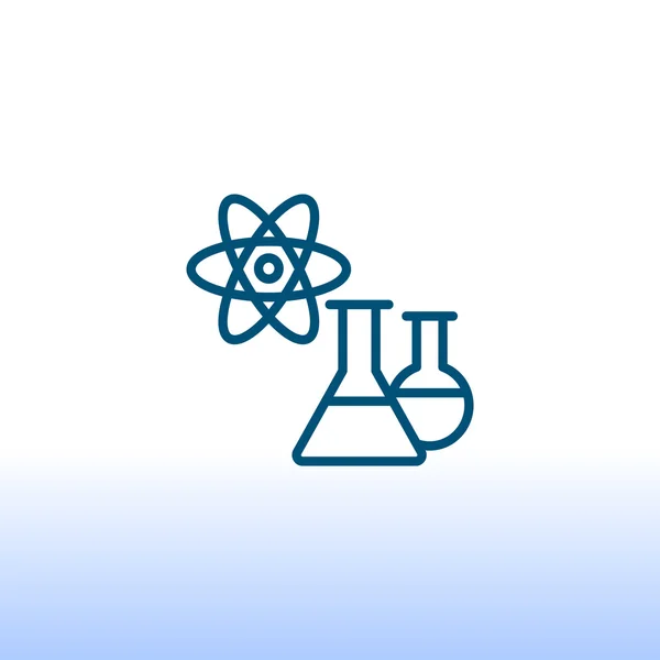 Recherche, icône du laboratoire scientifique — Image vectorielle