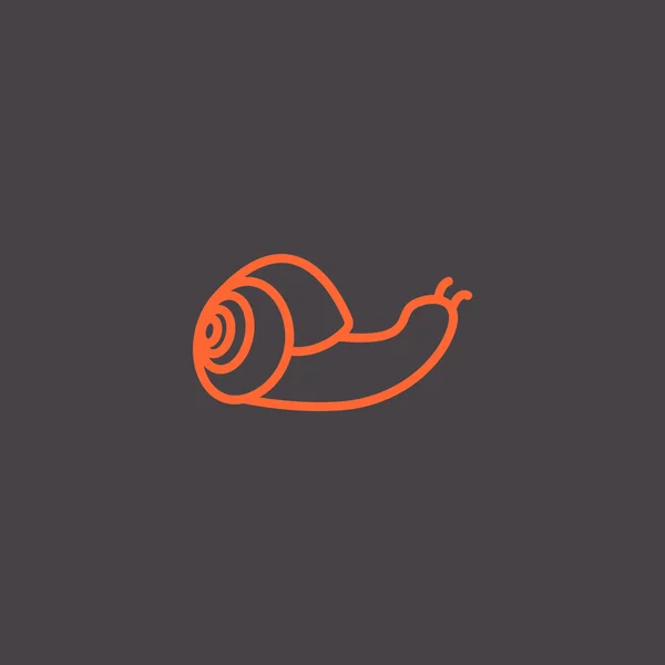 Conception de l'icône de l'escargot — Image vectorielle