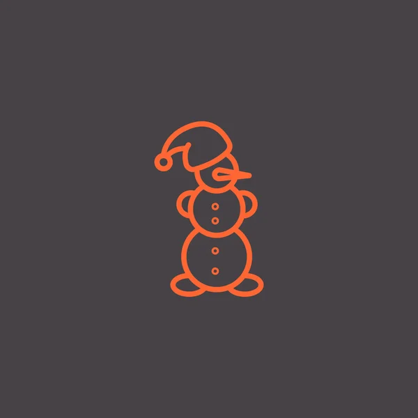 Design of Snowman Icon — Stock Vector