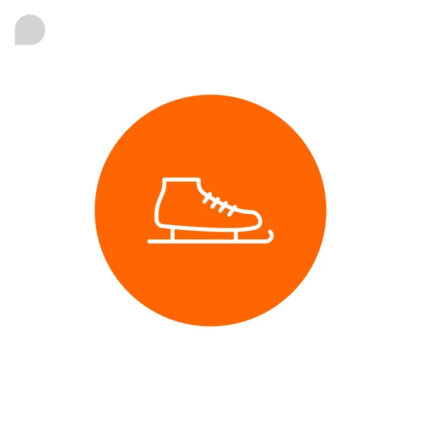 Skate schoen pictogram — Stockvector