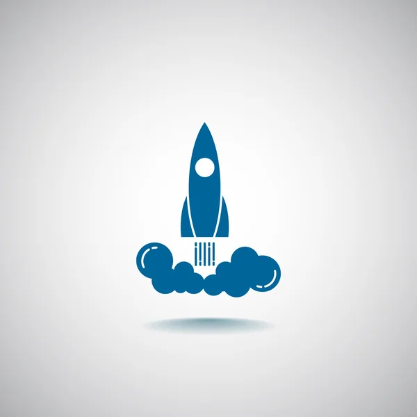 Rocket icon, illustration — Stock Vector