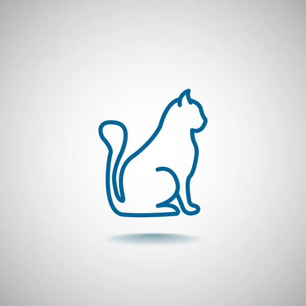 Дизайн иконки Cat — стоковый вектор