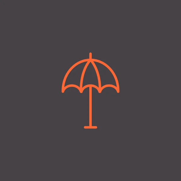 Зонтик, икона зонтика — стоковый вектор