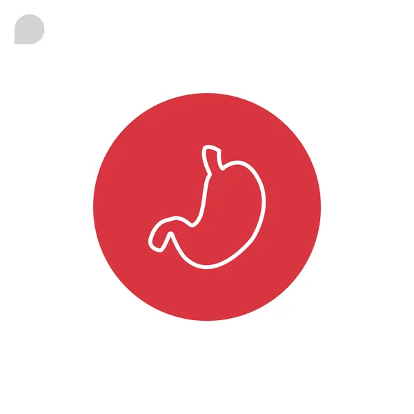 Ikona ludzkiego żołądka — Wektor stockowy
