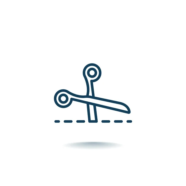 Icono de tijeras, ilustración — Vector de stock