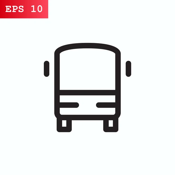 Εικονίδιο του λεωφορείου, εικονογράφηση — Διανυσματικό Αρχείο