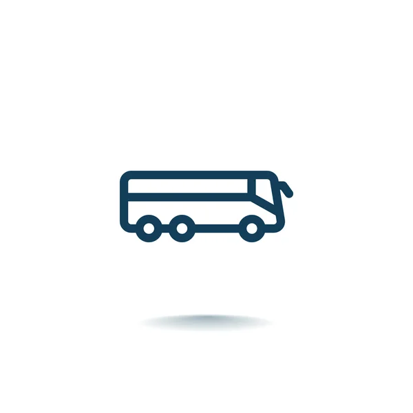 Icona del bus, illustrazione — Vettoriale Stock