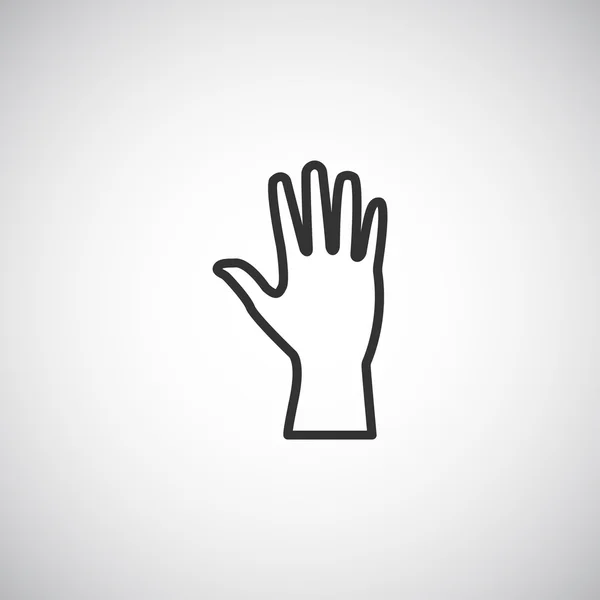 Ikona ruky, ilustrace — Stockový vektor