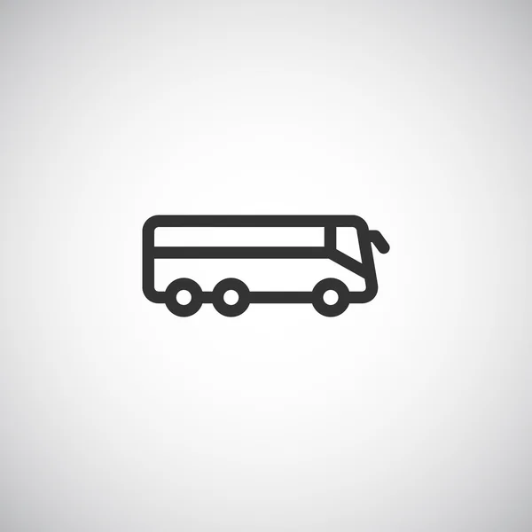 Значок автобуса, иллюстрация — стоковый вектор
