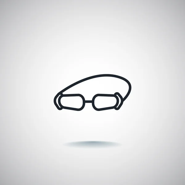 Dykare goggles ikon — Stock vektor