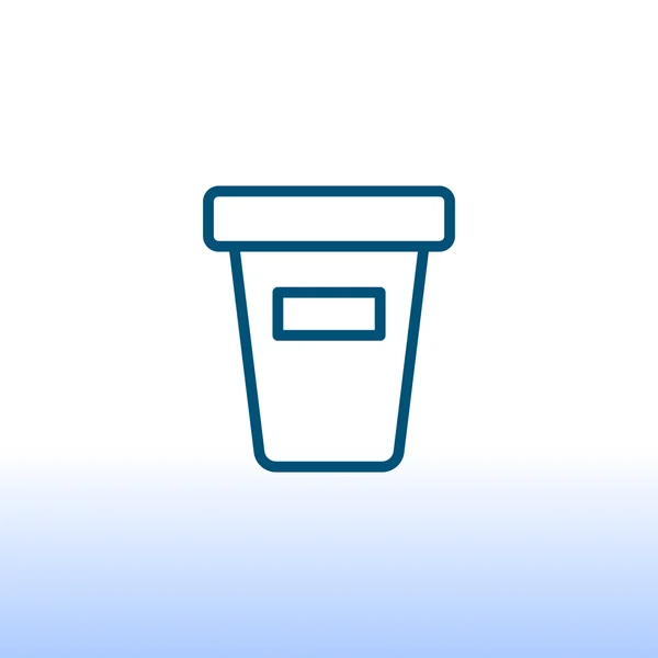 Take away drink cup icon — Stock Vector
