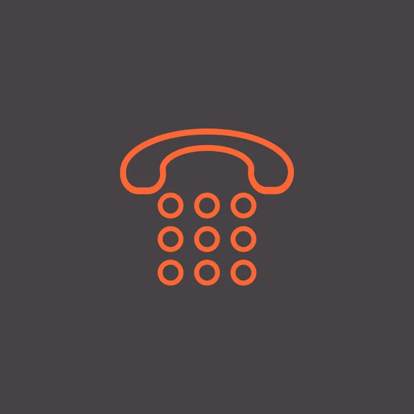 Diseño del icono del teléfono — Archivo Imágenes Vectoriales