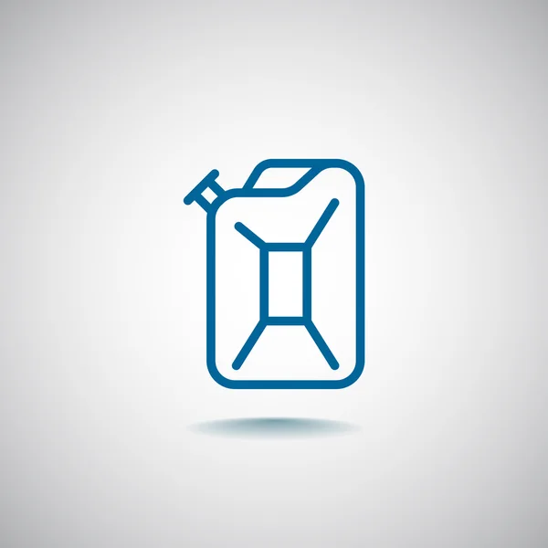 Jerrycan icoon, illustratie — Stockvector