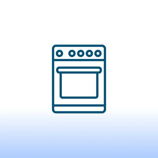 Kitchen stove icon — Stock Vector