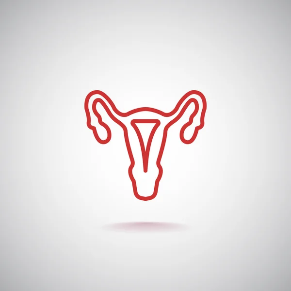 Gynecology icon, illustration — Stock Vector