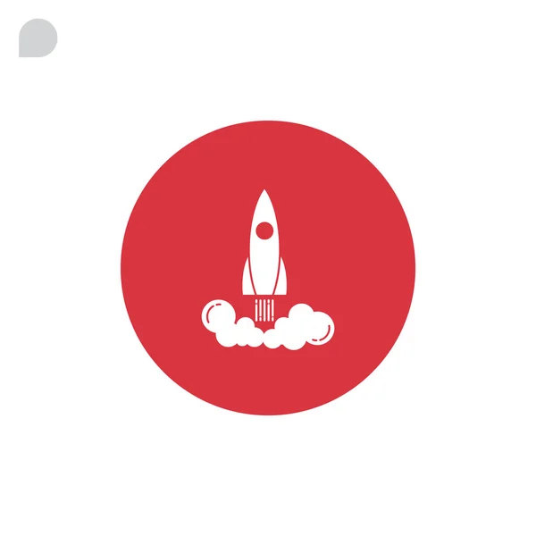 Ракета значок, ілюстрація — стоковий вектор