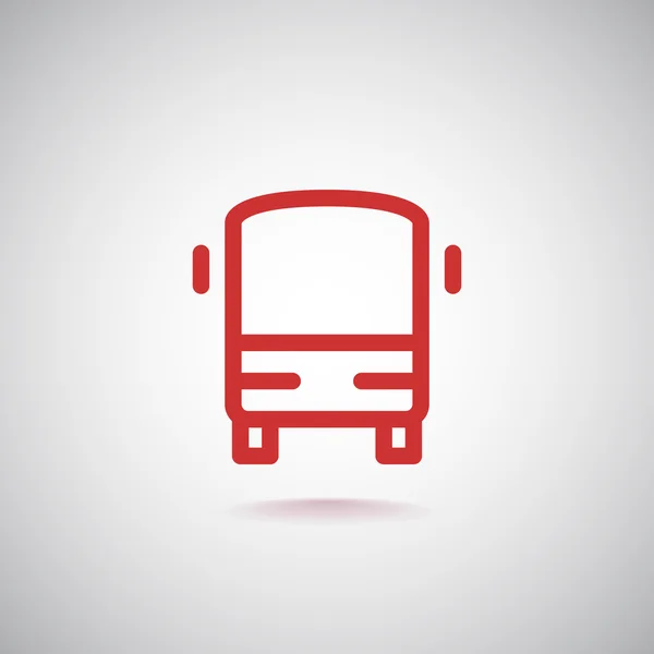Autobus ikona, ilustrace — Stockový vektor