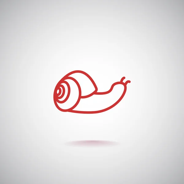 Design of snail icon — Stock Vector