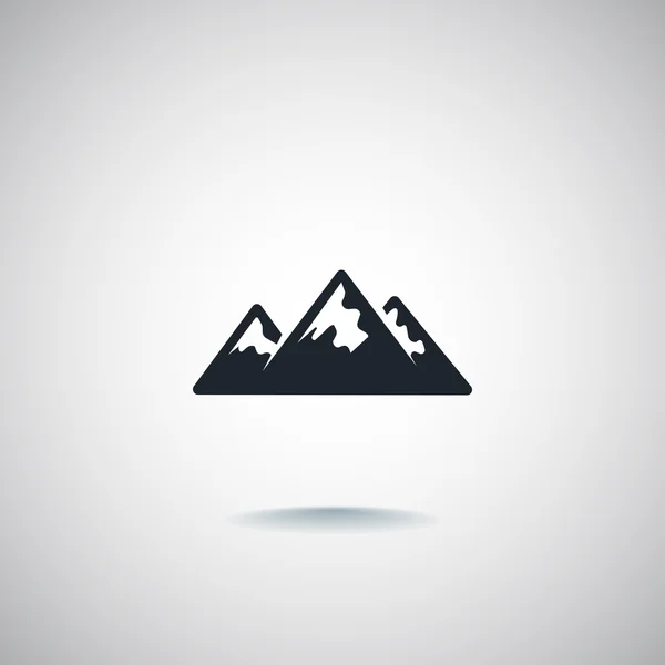 Mountain peak icon — Stock Vector