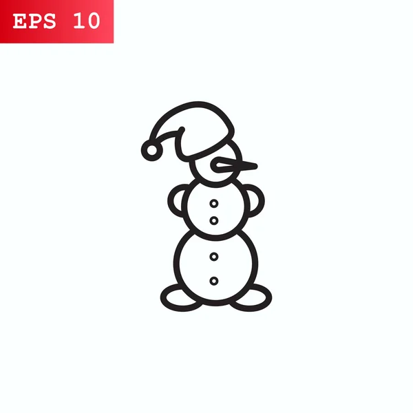 Desain dari Snowman Icon - Stok Vektor