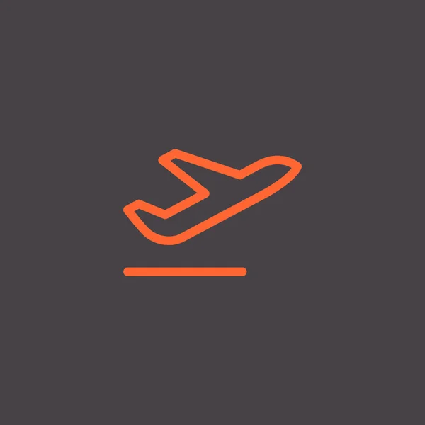 Flugzeug-Symbol, Illustration — Stockvektor