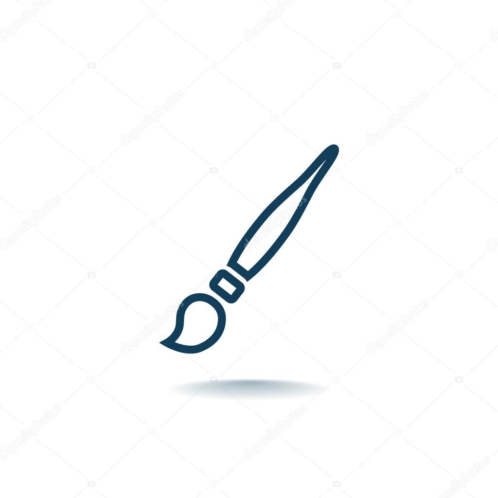 Artist, paint Brush Icon. vector illustration