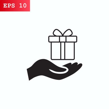 Yandan simgesi hediye.