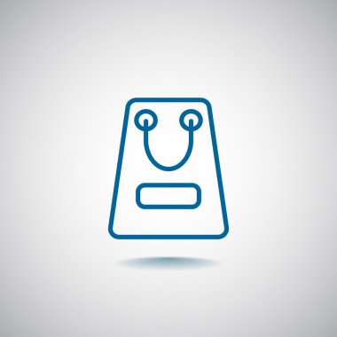 Kağıt alışveriş çantası simgesi