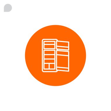 Buzdolabı simgesi, illüstrasyon 