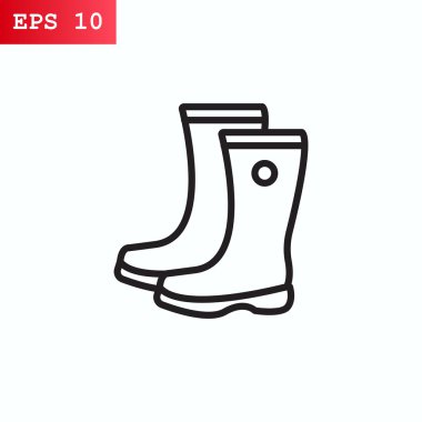 Lastik çizmeler simgesi.