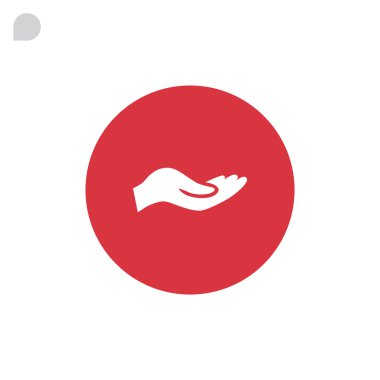 Sadaka simgesi düz vermek