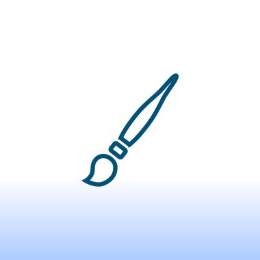 Sanatçı, boya fırça simgesini 