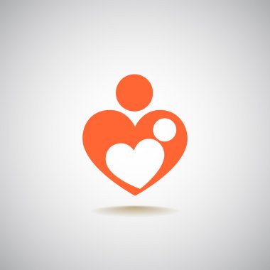 Anne ve bebek simge seviyorum