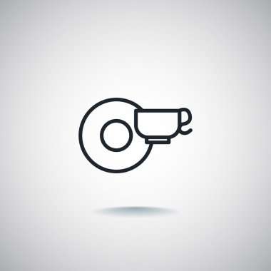 kahve veya çay Kupası simgesi.