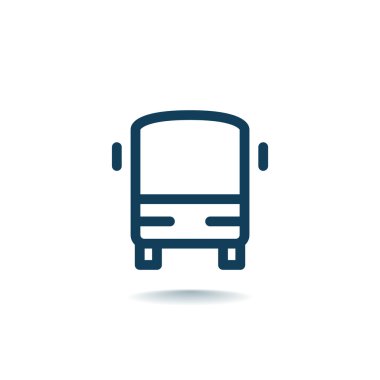 otobüs simgesi, illüstrasyon 