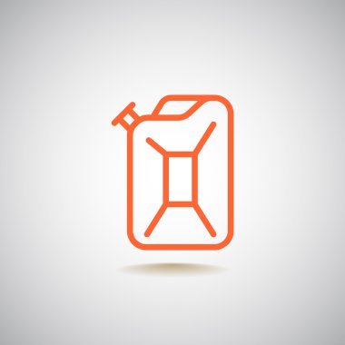 Bidon simgesi, illüstrasyon 