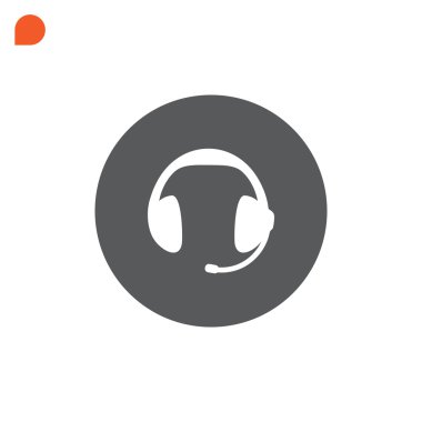 Tasarım kulaklıklar simgesinin