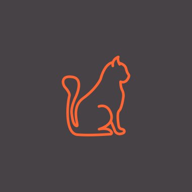 Tasarım kedi simgesinin