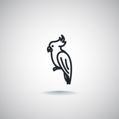 Tasarım papağan simgesinin