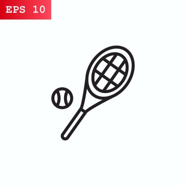 Tenis simgesi, illüstrasyon 