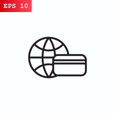 Kredi kartı ve simge 