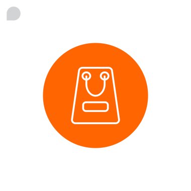 Ambalaj, kağıt torba simgesi