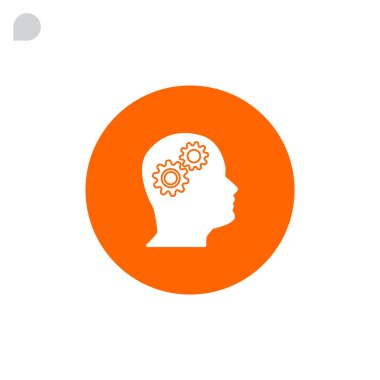 kafa dişli, düşünme simgesi ile