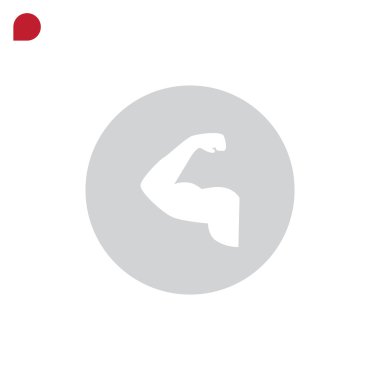 Spor salonu simgesi, illüstrasyon 