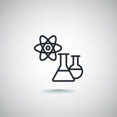 araştırma, bilim laboratuvar simgesi